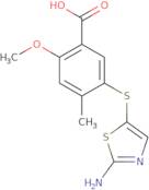 5-(2-Aminothiazol-5-yl)sulfanyl-2-methoxy-4-methylbenzoic acid