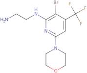 N1-(3-Bromo-6-morpholin-4'-yl-4-(trifluoromethyl)pyridin-2-yl)ethane-1,2-diamine