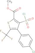 4-(4-Chloro-phenyl)-3-chlorosulfonyl-5-trifluoromethyl-thiophene-2-carboxylic acid methyl ester