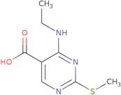 4-(ethylamino)-2-(methylsulfanyl)pyrimidine-5-carboxylic acid