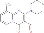 9-Methyl-4-oxo-2-thiomorpholin-4-yl-4H-pyrido[1,2-a]pyrimidine-3-carbaldehyde
