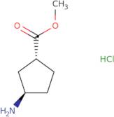 methyl (1R,3R)-3-aminocyclopentane-1-carboxylate hydrochloride