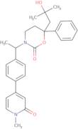 (6S)-6-(2-Hydroxy-2-methylpropyl)-3-[(1S)-1-[4-(1-methyl-2-oxopyridin-4-yl)phenyl]ethyl]-6-pheny...