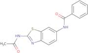 N-(2-Acetamido-1,3-benzothiazol-6-yl)benzamide