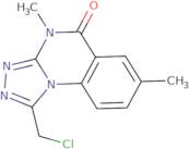 1-(Chloromethyl)-4,7-dimethyl-4H,5H-[1,2,4]triazolo[4,3-a]quinazolin-5-one