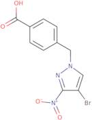 4-[(4-Bromo-3-nitro-1H-pyrazol-1-yl)methyl]benzoic acid