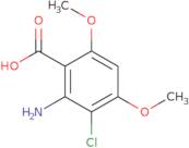 2-Amino-3-chloro-4,6-dimethoxybenzoic acid