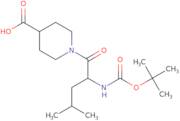1-[(2S)-2-{[(tert-Butoxy)carbonyl]amino}-4-methylpentanoyl]piperidine-4-carboxylic acid