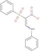 N-[2-Nitro-2-(phenylsulfonyl)vinyl]aniline