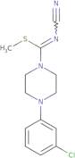 Methyl 4-(3-chlorophenyl)-N-cyanotetrahydro-1(2H)-pyrazinecarbimidothioate