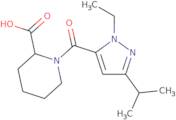 1-[1-Ethyl-3-(propan-2-yl)-1H-pyrazole-5-carbonyl]piperidine-2-carboxylic acid