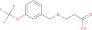 3-({[3-(Trifluoromethoxy)phenyl]methyl}sulfanyl)propanoic acid
