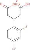 3-(4-Bromo-2-fluorophenyl)pentanedioic acid