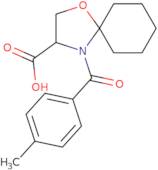 4-[(4-Methylphenyl)carbonyl]-1-oxa-4-azaspiro[4.5]decane-3-carboxylic acid