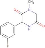 3-(3-Fluorophenyl)-1-methylpiperazine-2,5-dione