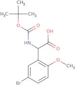 2-(5-Bromo-2-methoxyphenyl)-2-{[(tert-butoxy)carbonyl]amino}acetic acid