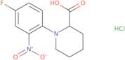 1-(4-Fluoro-2-nitrophenyl)piperidine-2-carboxylic acid hydrochloride