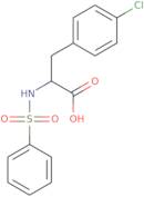 2-Benzenesulfonamido-3-(4-chlorophenyl)propanoic acid