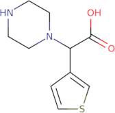 2-Piperazin-1-yl-2-thiophen-3-ylacetic acid