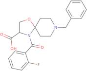 8-Benzyl-4-[(2-fluorophenyl)carbonyl]-1-oxa-4,8-diazaspiro[4.5]decane-3-carboxylic acid