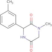1-Methyl-3-(3-methylphenyl)piperazine-2,5-dione