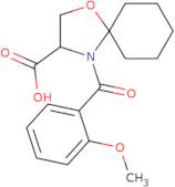 4-(2-Methoxybenzoyl)-1-oxa-4-azaspiro[4.5]decane-3-carboxylic acid