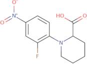 1-(2-Fluoro-4-nitrophenyl)piperidine-2-carboxylic acid