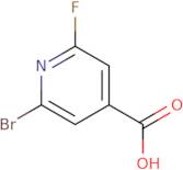 2-Bromo-6-fluoro-4-pyridinecarboxylic acid