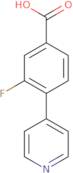 3-Fluoro-4-(pyridin-4-yl)benzoic acid