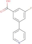 3-Fluoro-5-(pyridin-4-yl)benzoic acid