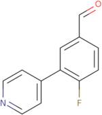 4-Fluoro-3-(pyridin-4-yl)benzaldehyde