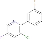 3-chloro-2-(3-fluorophenyl)-5-iodopyridine