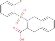 (3S)-2-(2-Fluorobenzenesulfonyl)-1,2,3,4-tetrahydroisoquinoline-3-carboxylic acid