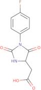 2-[1-(4-Fluorophenyl)-2,5-dioxoimidazolidin-4-yl]acetic acid