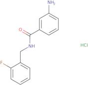 3-Amino-N-[(2-fluorophenyl)methyl]benzamide hydrochloride