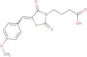 4-[(5Z)-5-[(4-Methoxyphenyl)methylidene]-4-oxo-2-sulfanylidene-1,3-thiazolidin-3-yl]butanoic acid