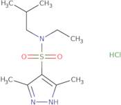 N-Ethyl-3,5-dimethyl-N-(2-methylpropyl)-1H-pyrazole-4-sulfonamide hydrochloride