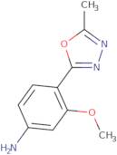3-Methoxy-4-(5-methyl-1,3,4-oxadiazol-2-yl)aniline