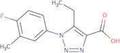 5-Ethyl-1-(4-fluoro-3-methylphenyl)-1H-1,2,3-triazole-4-carboxylic acid