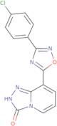 8-[3-(4-Chlorophenyl)-1,2,4-oxadiazol-5-yl][1,2,4]triazolo[4,3-a]pyridin-3(2H)-O