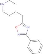 4-[(3-Phenyl-1,2,4-oxadiazol-5-yl)methyl]piperidine