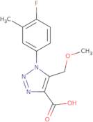 1-(4-Fluoro-3-methylphenyl)-5-(methoxymethyl)-1H-1,2,3-triazole-4-carboxylic acid