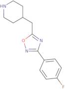 3-(4-Fluorophenyl)-5-(4-piperidylmethyl)-1,2,4-oxadiazole hydrochloride