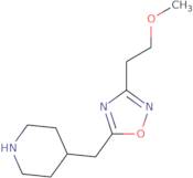 4-{[3-(2-Methoxyethyl)-1,2,4-oxadiazol-5-yl]methyl}piperidine