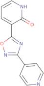 3-(3-Pyridin-4-yl-1,2,4-oxadiazol-5-yl)pyridin-2(1H)-one