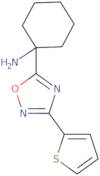 1-[3-(Thiophen-2-yl)-1,2,4-oxadiazol-5-yl]cyclohexan-1-amine