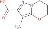 3-Methyl-5H,6H,7H-pyrazolo[3,2-b][1,3]oxazine-2-carboxylic acid