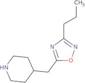 4-[(3-Propyl-1,2,4-oxadiazol-5-yl)methyl]piperidine
