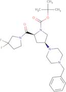 (2S,4S)-1-Boc-4-(4-benzyl-1-piperazinyl)-2-(3,3-difluoropyrrolidine-1-carbonyl)pyrrolidine ee