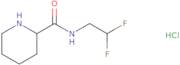 (2S)-N-(2,2-Difluoroethyl)piperidine-2-carboxamide hydrochloride